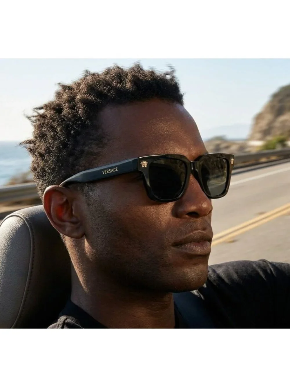 Versace VE4510U GB1/87 Square Sunglasses – Black / Dark Grey